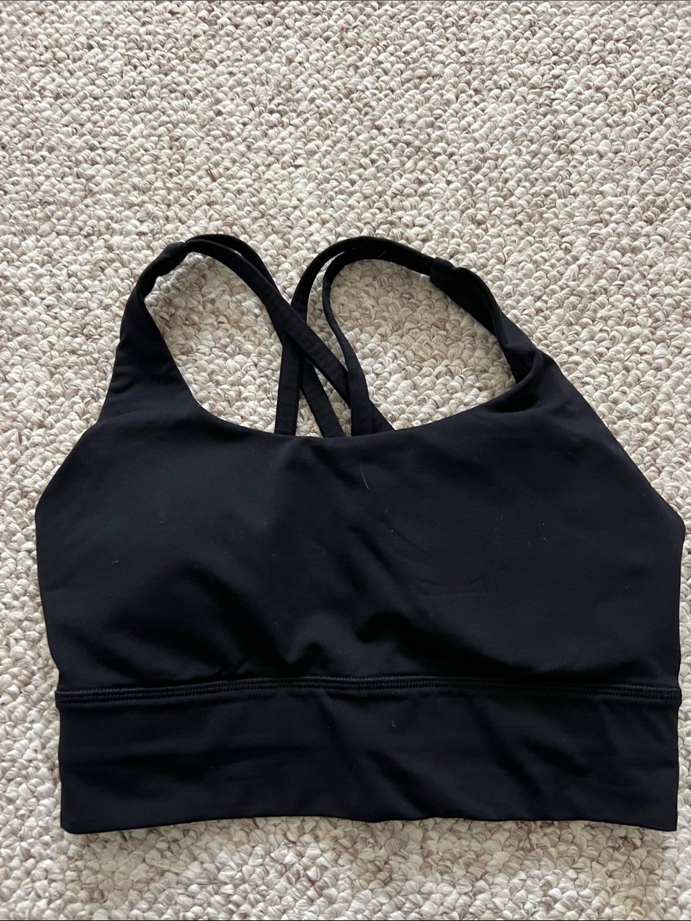 lululemon athletica Black Strappy Crisscross Sports Bra - Picture 2 of 2